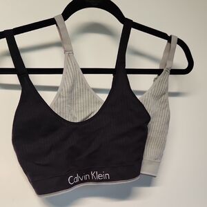 Calvin Klein Black and Gray Bras Intimates Collection